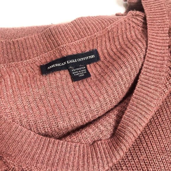AEO Mauve Pullover Knitted Sweater - Picture 3 of 3
